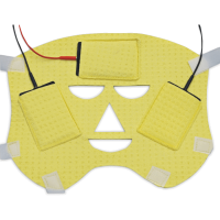 Gesichtsmaske - mit 3 Elektroden und Kabel